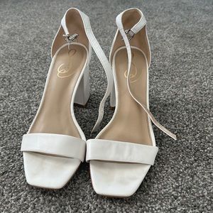 Sam Edelman White Block Heel